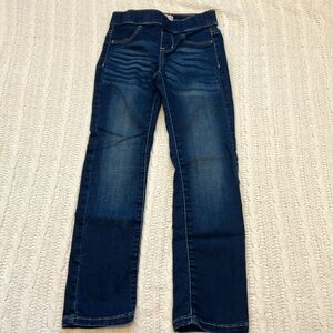 Girls Size 8 SO Whisker-Washed Dark Denim Jeggings